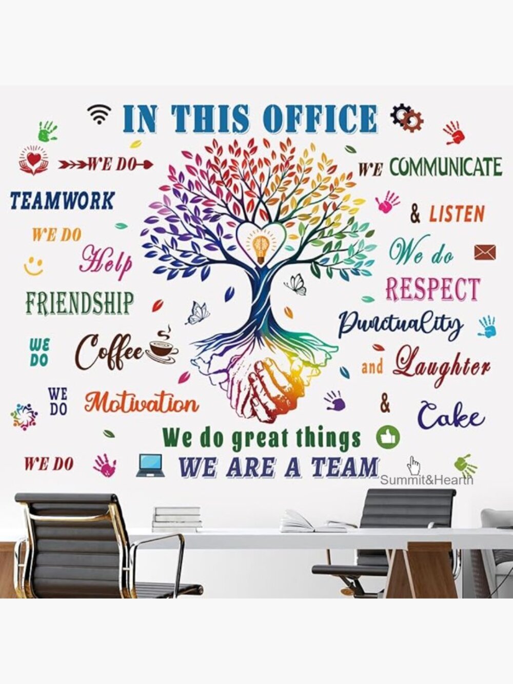 Inspirational Wall Decal Quotes Positive Sayings Teamwork Peel Stick Art